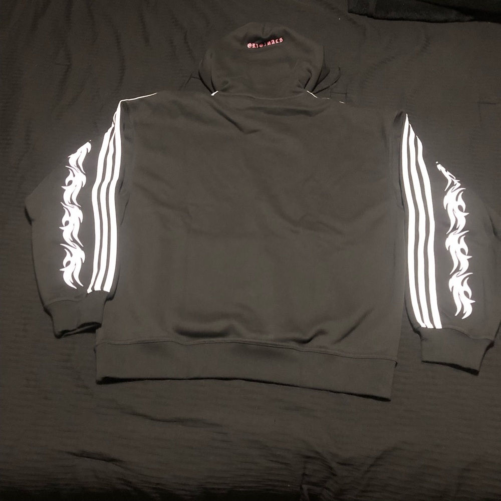 Adidas Originals Spiders Loose Fleece Hoodie Black Men’s Size Small JW0223 - Picture 9 of 9